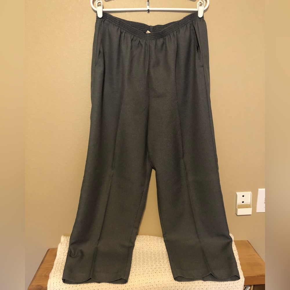 Alfred Dunner Black Slacks 18 W